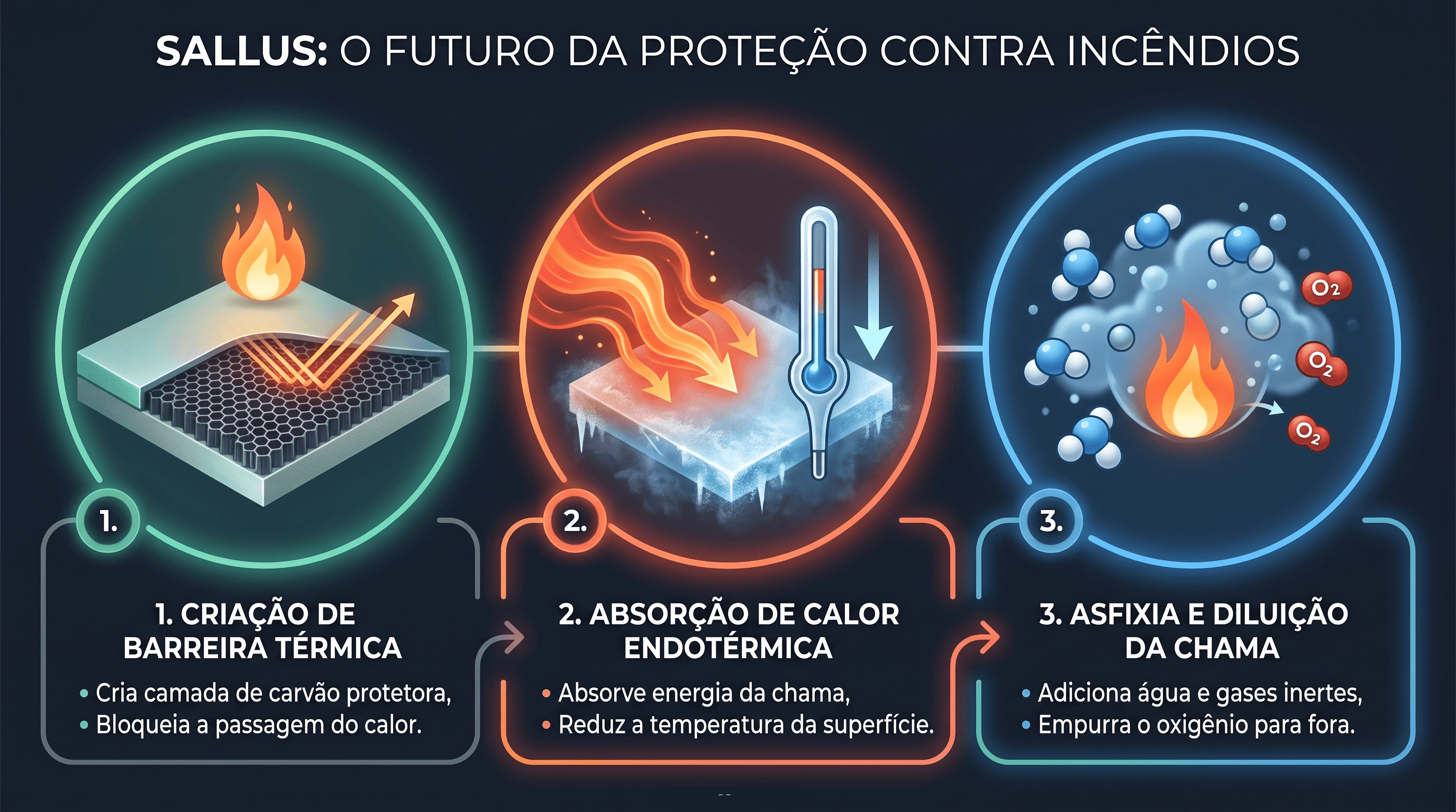 Infográfico da ação termorresponsiva Sallus