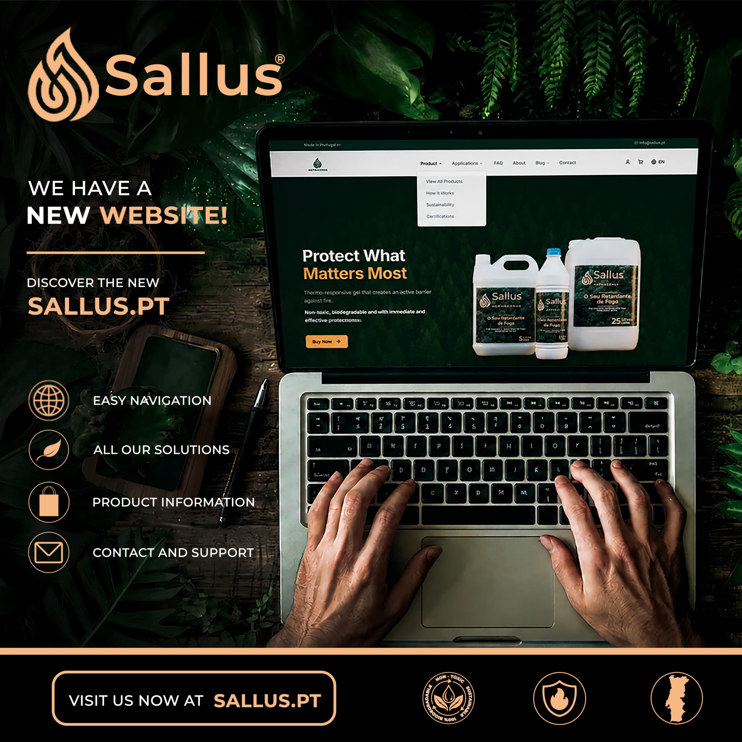 Lançamento do Novo Website | Sallus.pt